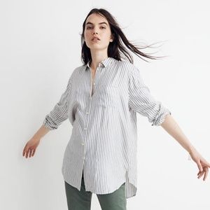 Madewell Tunic Shirt in Dalton Stripe